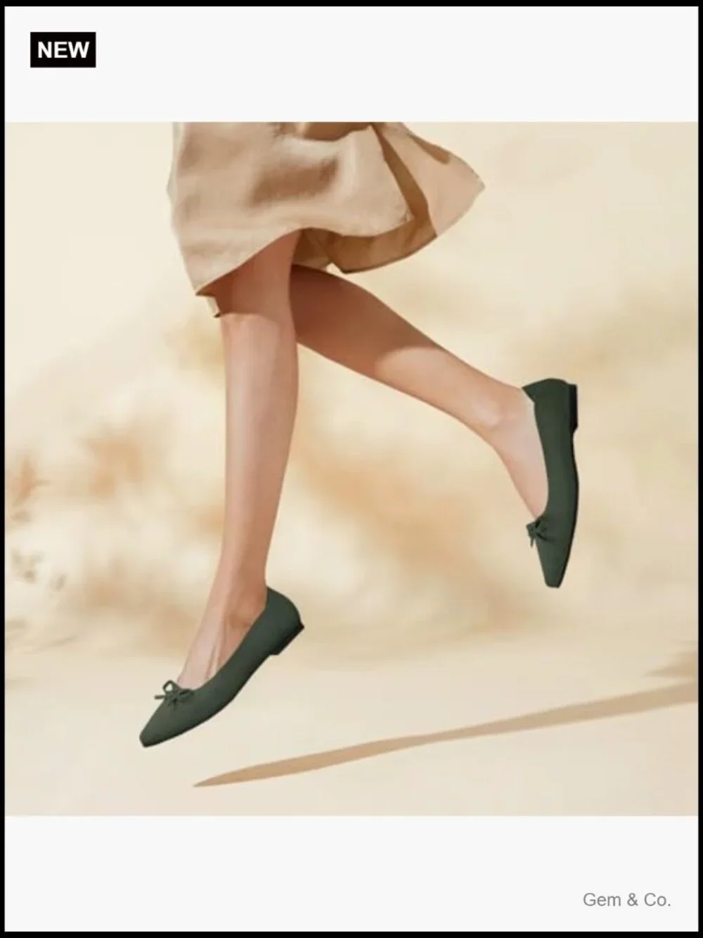 Pointed Toe Bow Knit Ballet Flats Comfortable Dressy Mesh Slip On